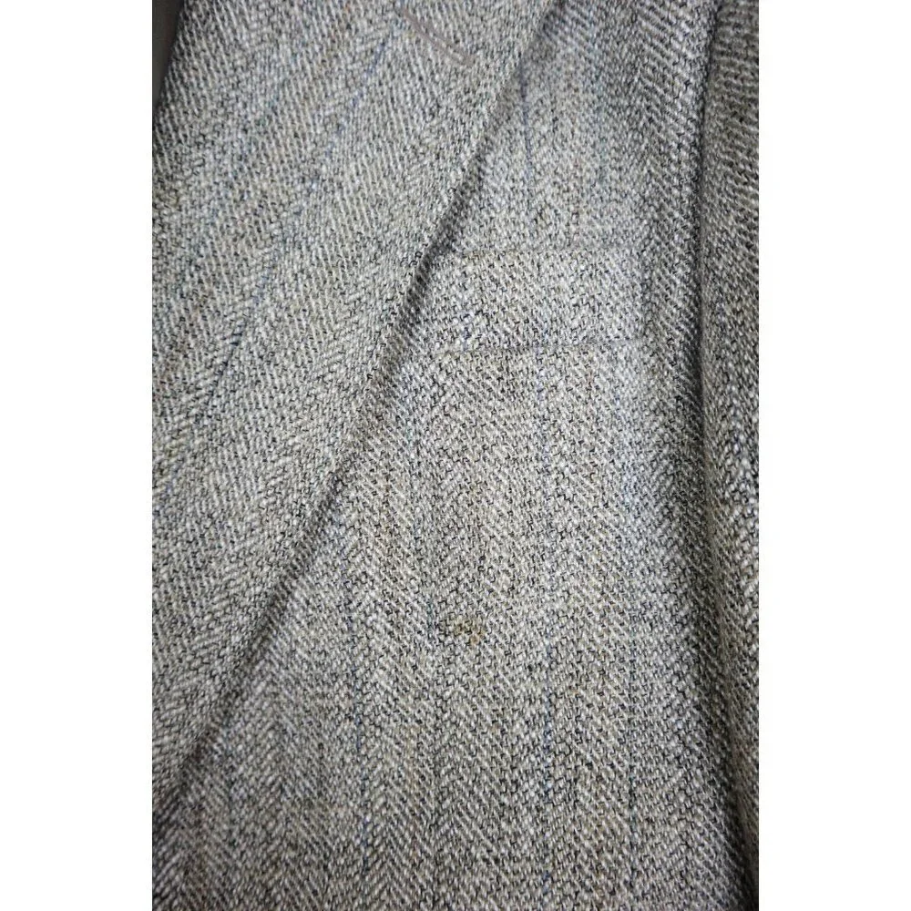 HAGGAR IMPERIAL - MEN'S BEIGE WOVEN BLAZER JACKET SPORT COAT - SIZE 42